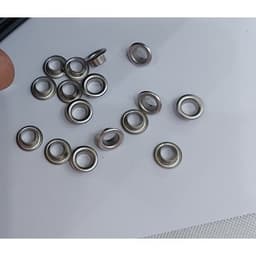 Khoen ore loại 5li,6li,8li,10li không rỉ sét (Khoen bằng thau loại mỏng) Màu bạc Màu vàng Bịch 100 cái Có long đền 8