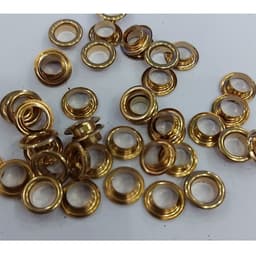 Khoen ore loại 5li,6li,8li,10li không rỉ sét (Khoen bằng thau loại mỏng) Màu bạc Màu vàng Bịch 100 cái Có long đền 4