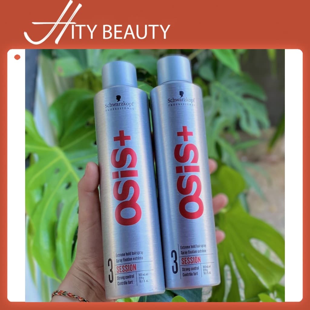 Gôm xịt cứng tóc OSIS+ 3 Schwarzkopf 300ml dành cho makeup tạo kiểu tóc cá nhân chuyên nghiệp - Hity Beauty