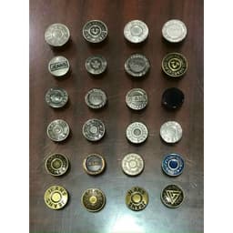 Nút đóng quần jean, nút quần jean quần bò (2 chi tiết) Cúc khuy gài size 17mm Màu đồng Màu bạc Không gỉ sét Bịch 10 nút 2