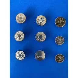 Nút đóng quần jean, nút quần jean quần bò (2 chi tiết) Cúc khuy gài size 17mm Màu đồng Màu bạc Không gỉ sét Bịch 10 nút 4