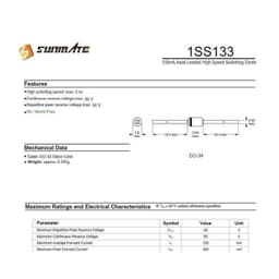 Diode 1SS133 thay thế 1n4148 2