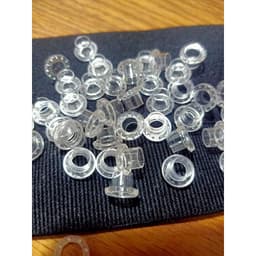Khoen mắt cáo 5mm Nhựa trong suốt Bịch 100 cái Có long đền Phụ liệu may mặc 2