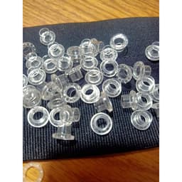 Khoen mắt cáo 5mm Nhựa trong suốt Bịch 100 cái Có long đền Phụ liệu may mặc 1