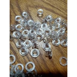 Khoen mắt cáo 5mm Nhựa trong suốt Bịch 100 cái Có long đền Phụ liệu may mặc 5