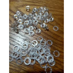 Khoen mắt cáo 5mm Nhựa trong suốt Bịch 100 cái Có long đền Phụ liệu may mặc 4