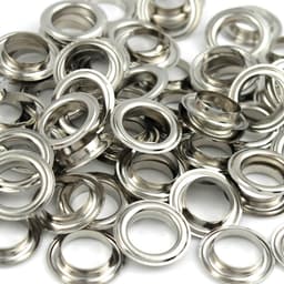 Khoen mắt cáo ore 6mm,8mm,10mm,12mm,14mm, 17mm, 20mm Có long đền Chất liệu đồng thau (dày) không bị gỉ sét Phụ liệu may 1
