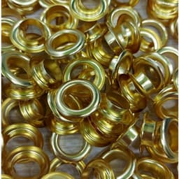 Khoen mắt cáo ore 6mm,8mm,10mm,12mm,14mm, 17mm, 20mm Có long đền Chất liệu đồng thau (dày) không bị gỉ sét Phụ liệu may 5
