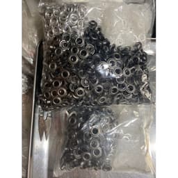 Khoen mắt cáo ore 6mm (khoen 6 ly màu khói) + long đền nhựa Khoen chuyên dùng cho quần áo xuất khẩu 7