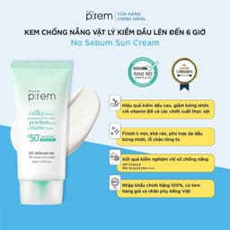 Kem Chống Nắng Vật Lý, Hoá Học Nâng Tone, Kiềm Dầu Make P:rem UV Defense Me SPF50+ PA+++ 5