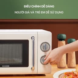 Lò Vi Sóng Cổ Điển Qcooker CR-WB01B Bảo Hành Chính Hãng Dung Tích 20L Công Suất 700W 5