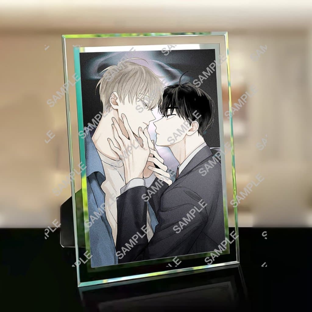 (2 size ảnh) Khung kính CHECKMATE Chiếu tướng in hình BL Boylove anime quà tặng trang trí để bàn
