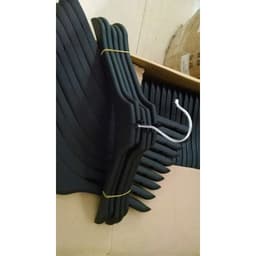 (COMBO 30-40-50 CÁI) Móc Nhựa Treo Quần Áo  Size 38cm LOẠI 1, Chất Liệu Nhựa Đen Sơn Bóng Không Xước Quần Áo 5
