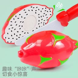 ( Kèm Giỏ) Đồ Chơi Cho Trẻ Em Dụng Cụ Cắt Lát Rau Củ Quả 30 chi tiết Đồ Chơi Nhà Bếp Đồ Chơi Tương Tác Cha Mẹ Trẻ Em Bé 4
