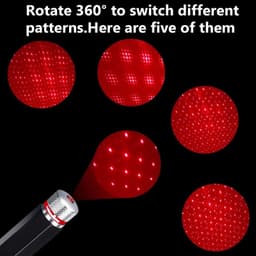 Đèn LED Combo 5 Tạo Hiệu Ứng Bầu Trời Sao Lãng Mạn Điều Chỉnh Trang Trí Xe Hơi 4