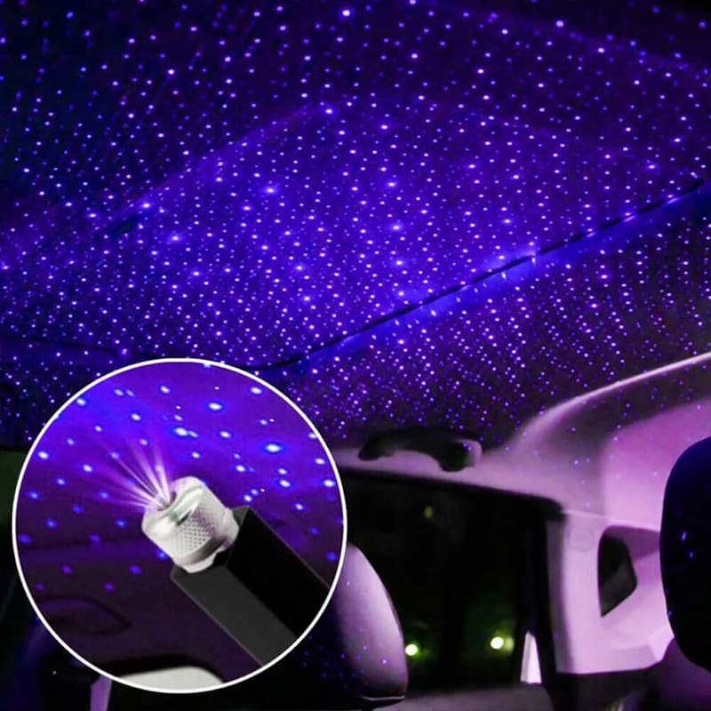 Đèn LED Combo 5 Tạo Hiệu Ứng Bầu Trời Sao Lãng Mạn Điều Chỉnh Trang Trí Xe Hơi
