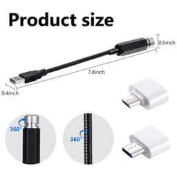 Đèn LED Combo 5 Tạo Hiệu Ứng Bầu Trời Sao Lãng Mạn Điều Chỉnh Trang Trí Xe Hơi 5