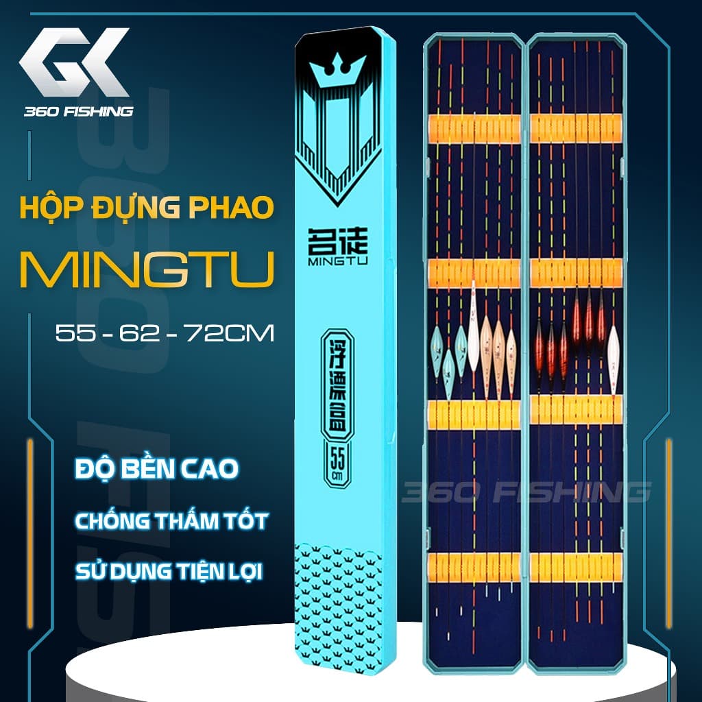 Hộp Đựng Phao Mingtu Hộp Phao Câu Đài Đa Năng Chất Liệu ABS Cao Cấp 55cm 62cm 72cm