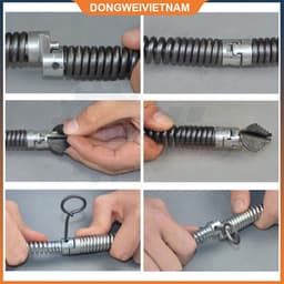 Dây thông cống lò xo D16 loại 1 Dùng cho máy thông cống 4