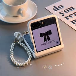 [CÓ SẴN] Nhiều màu - Ốp Z Flip7 - Flip6 - Flip4 - Flip5 5G màu pastel xinh xắn dây mây nhũ kèm thanh bảo vệ bản lề 5