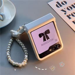 [CÓ SẴN] Nhiều màu - Ốp Z Flip7 - Flip6 - Flip4 - Flip5 5G màu pastel xinh xắn dây mây nhũ kèm thanh bảo vệ bản lề 6