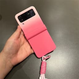 [CÓ SẴN] Nhiều màu - Ốp Z Flip 8 - Z Flip 5 - Flip7 5G màu pastel xinh xắn kèm dây vải chắc chắn + thanh bản lề 5