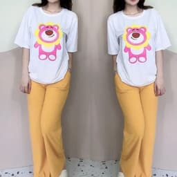 Đồ Bộ Nữ Bigsize LIMO DB46 Áo Phối Quần Ống Suông Cạp Cao Mềm Mịn Set Mặc Nhà Đi Chơi Thoải Mái 8