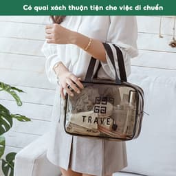 Túi Đựng Mỹ Phẩm Trang Sức Đồ Trang Điểm JYoohome Trong Suốt Đựng Đồ Du Lịch Cá Nhân Tiện Lợi 3