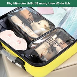 Túi Đựng Mỹ Phẩm Trang Sức Đồ Trang Điểm JYoohome Trong Suốt Đựng Đồ Du Lịch Cá Nhân Tiện Lợi 5
