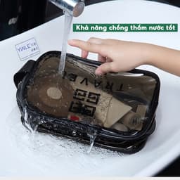 Túi Đựng Mỹ Phẩm Trang Sức Đồ Trang Điểm JYoohome Trong Suốt Đựng Đồ Du Lịch Cá Nhân Tiện Lợi 4