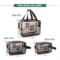 Túi Đựng Mỹ Phẩm Trang Sức Đồ Trang Điểm JYoohome Trong Suốt Đựng Đồ Du Lịch Cá Nhân Tiện Lợi 8