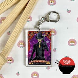(mua 1 tặng 1) Móc khóa ONE PIECE ĐẢO HẢI TẶC ver HALLOWEEN in hình anime chibi mica dễ thương zoro sanji luffy law 6
