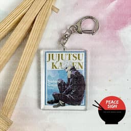 (mua 1 tặng 1) Móc khóa JUJUTSU KAISEN ver TẠP CHÍ Chú thuật hồi chiến in hình anime chibi mica acrylic dễ thương 7