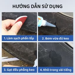 Keo Trám Vá Lốp Cao Cấp Công Nghệ Nhật ,Sửa Chữa Vết Rách Lốp Có Độ Đàn Hồi Cao,Chịu Nhiệt Tôt 4