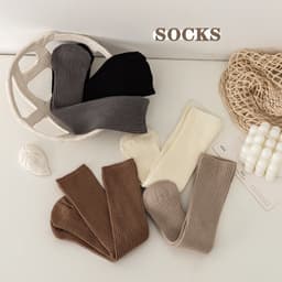 Tất cotton Cao Đùi Gân Tăm Cho Bé Gái sợi bông mềm mại thoáng khi khử mùi 5