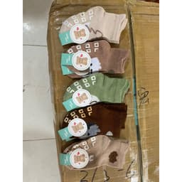 Set 5 Đôi Tất Trẻ Em Cây Thông Cotton Chống Trơn Trượt Cho Bé Trai, Bé Gái Đi Cực Xinh SS32 { T203 } 9