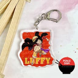 (Mua 1 tặng 1) Móc khóa ONE PIECE ĐẢO HẢI TẶC ver MONKEY D. LUFFY gear 5 in hình anime chibi mica trong acrylic 4