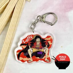 (Mua 1 tặng 1) Móc khóa ONE PIECE ĐẢO HẢI TẶC ver MONKEY D. LUFFY gear 5 in hình anime chibi mica trong acrylic 5