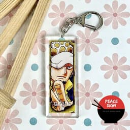 (Mua 1 tặng 1) Móc khóa mica ONE PIECE ĐẢO HẢI TẶC ver CHỮ NHẬT hình in 2 mặt 7