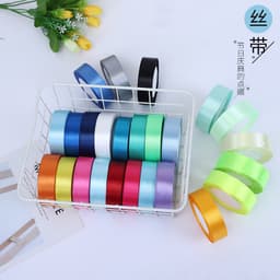 Cuộn duy băng vải lụa satin bản 2cm, 4cm dài 22m trang trí, làm nơ, gói quà, thiệp handmade, decor HOMMES 1