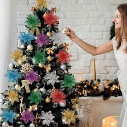 Bông hoa Trạng nguyên kép các cỡ nhũ kim tuyến , làm oản tài lộc , kép lớn, trang trí giỏ hoa quà 6