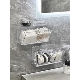 Hộp Đựng Bông Tẩy Trang , Phụ Kiện Trang Điểm dán tường siêu tiện lợi 9