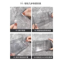 Hộp Đựng Bông Tẩy Trang , Phụ Kiện Trang Điểm dán tường siêu tiện lợi 6