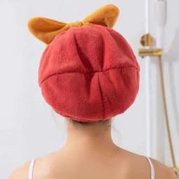 Mũ ủ tóc chùm đầu nhanh khô - Vải mềm mại, Khăn quấn ủ tóc thấm hút nước Khăn lau tóc gội đầu 3