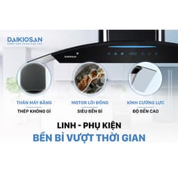Máy hút mùi bếp Daikiosan DKH-00001 loại âm tủ lưu lượng 750 m3h chính hãng 2