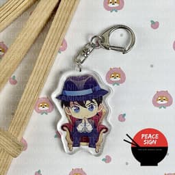 (mua 1 tặng 1) Móc khóa in hình THÁM TỬ LỪNG DANH CONAN ver GHẾ TỰA mica anime chibi quà tặng độc đáo 4