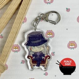 (mua 1 tặng 1) Móc khóa in hình THÁM TỬ LỪNG DANH CONAN ver GHẾ TỰA mica anime chibi quà tặng độc đáo 8