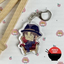 (mua 1 tặng 1) Móc khóa in hình THÁM TỬ LỪNG DANH CONAN ver GHẾ TỰA mica anime chibi quà tặng độc đáo 7
