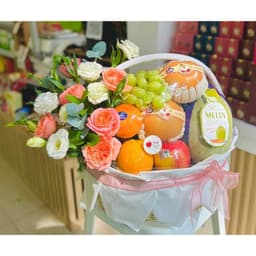 10C Màng co size 50*50  bọc giỏ hoa quả, giỏ quà tết hàng ép vòm đẹp hàng loại 1 8