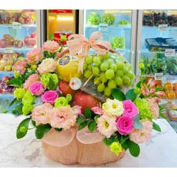10C Màng co size 60*70  bọc giỏ hoa quả, giỏ quà tết hàng ép vòm đẹp hàng loại 1 2